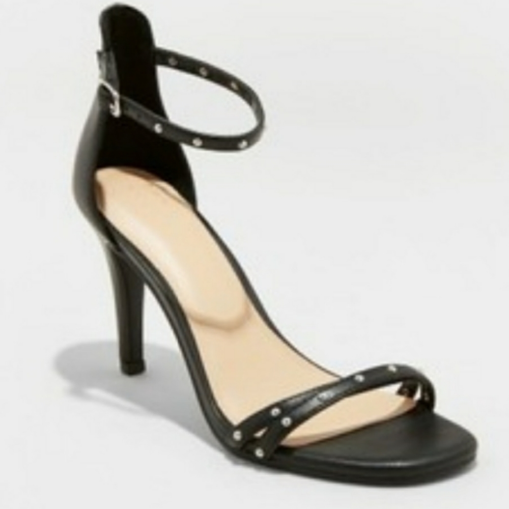 A New Day Enya Studded Barely There Pump Heels 10